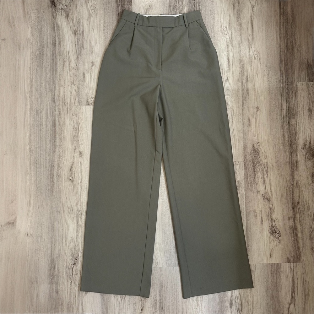 Zara High Waisted Wide Leg Trousers Size XS